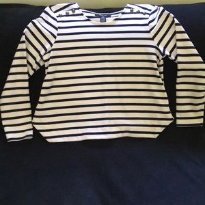 Navy & white nautical top